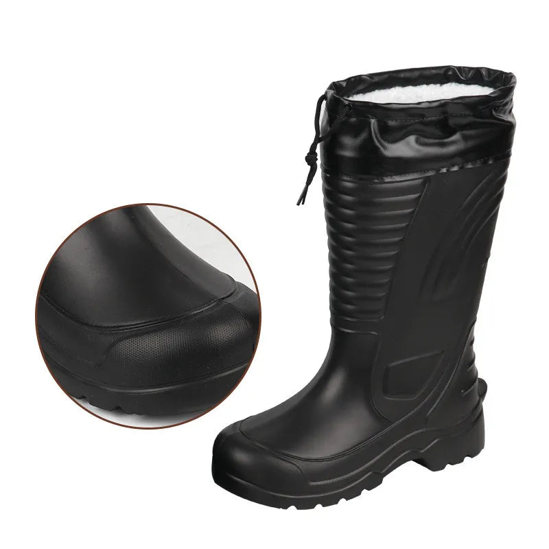 EXCARGO Men's Waterproof Winter Snow Boots