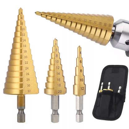 4-32 mm 4-20 mm HSS Titanium Coated Step Drill