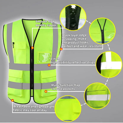 Reflective Safety Vest High Visibility