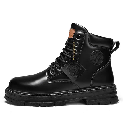 Motorcycle Ankle Military Boots For Men Winter