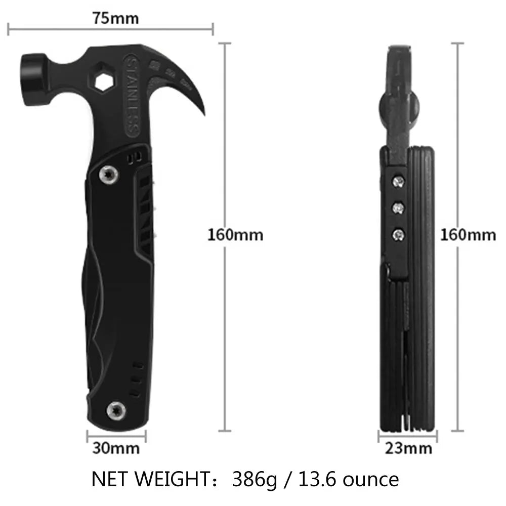 Portable Pocket Multitool Claw Hammer