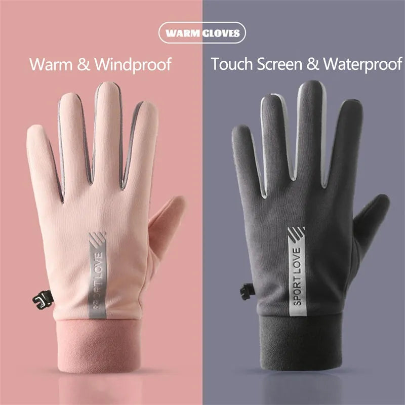 Women Cycling Bike Cold Resistance Gloves