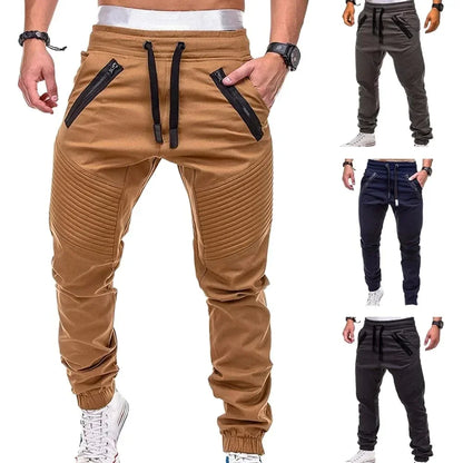 Men's Drawstring Adjustable Pocket Pants