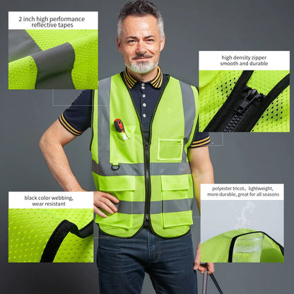 Reflective Safety Vest High Visibility