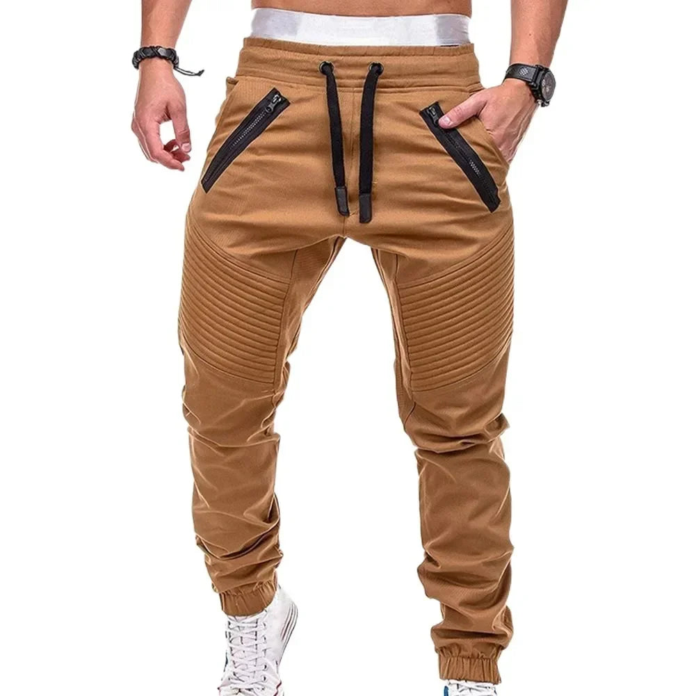 Men's Drawstring Adjustable Pocket Pants