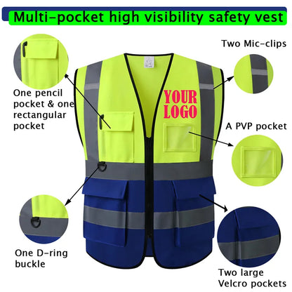 Reflective Safety Vest High Visibility